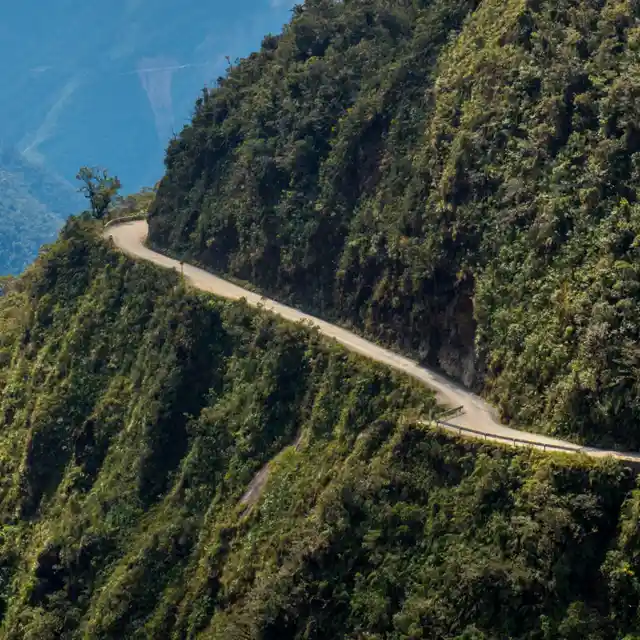 The North Yungas Road In Bolivia