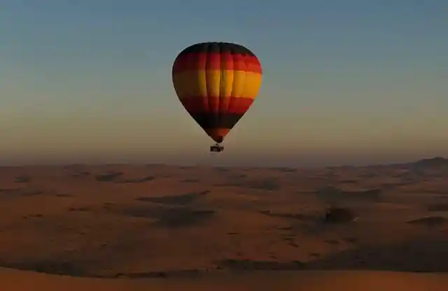 Desert Views On Hot Air Balloon