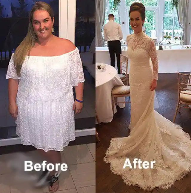 Bride Loses 120 Pounds Before Her Wedding To Surprise Groom