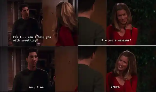 #18. The One Where Ross Pretended To Be A Masseur