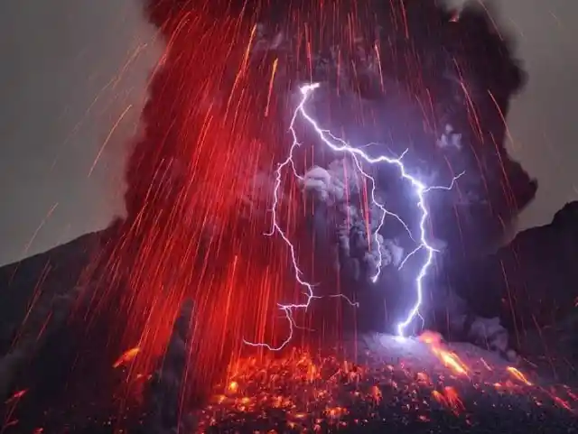 Volcanoes and the Lightning