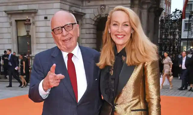 Rupert Murdoch & Jerry Hall