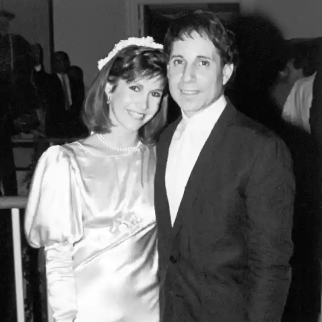 #16. Carrie Fisher and Paul Simon’s Marriage, 1983