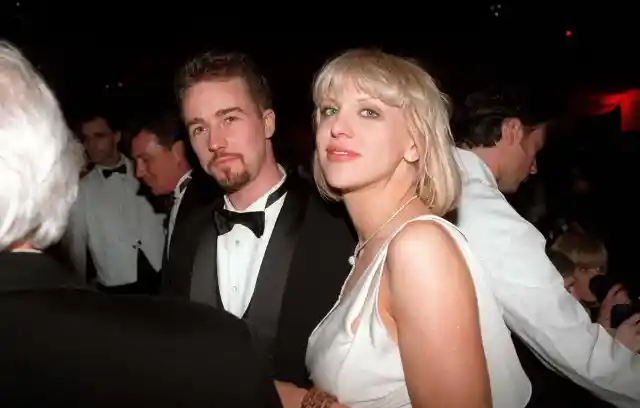 Edward Norton & Courtney Love