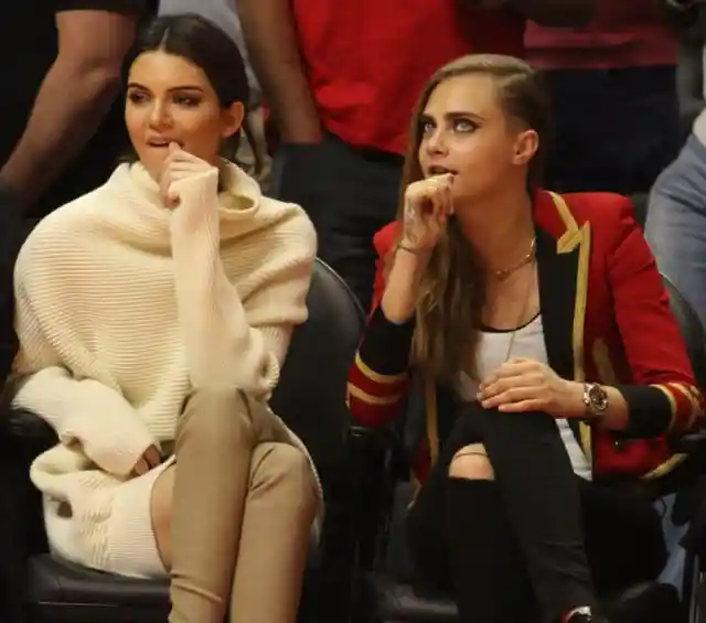 #27. Cara Delevingne And Kendall Jenner