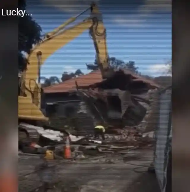 #2. Worker Almost Crushed By Crane