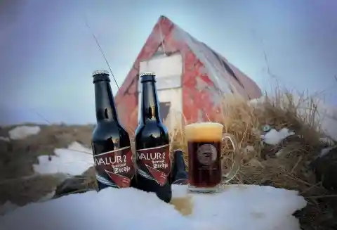 People Cool Their Drinks Outside In Iceland