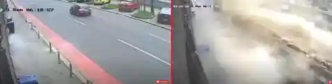 #16. Nearly Crushed By Falling Building