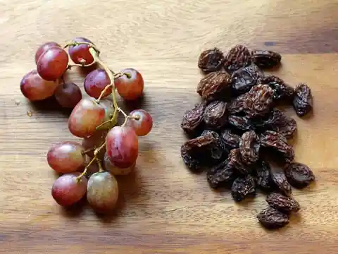 Raisins Are Actually Grapes