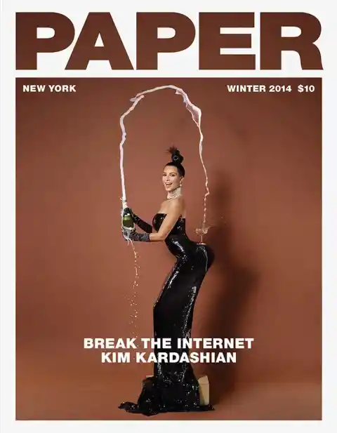 Kim Kardashian On Paper Magazine
