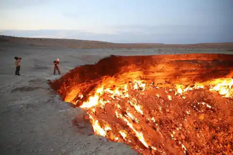 Darvaza Crater In Turkmenistan