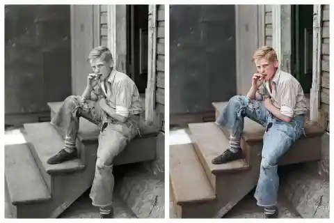 Young Boy In Baltimore Slum Area, July 1938