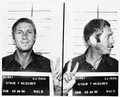 Steve McQueen’s Mugshot, 1972