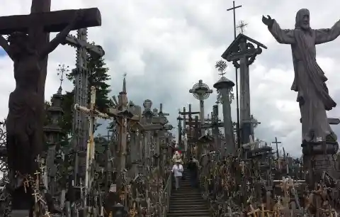 The Hill Of Crosses In Lithuania